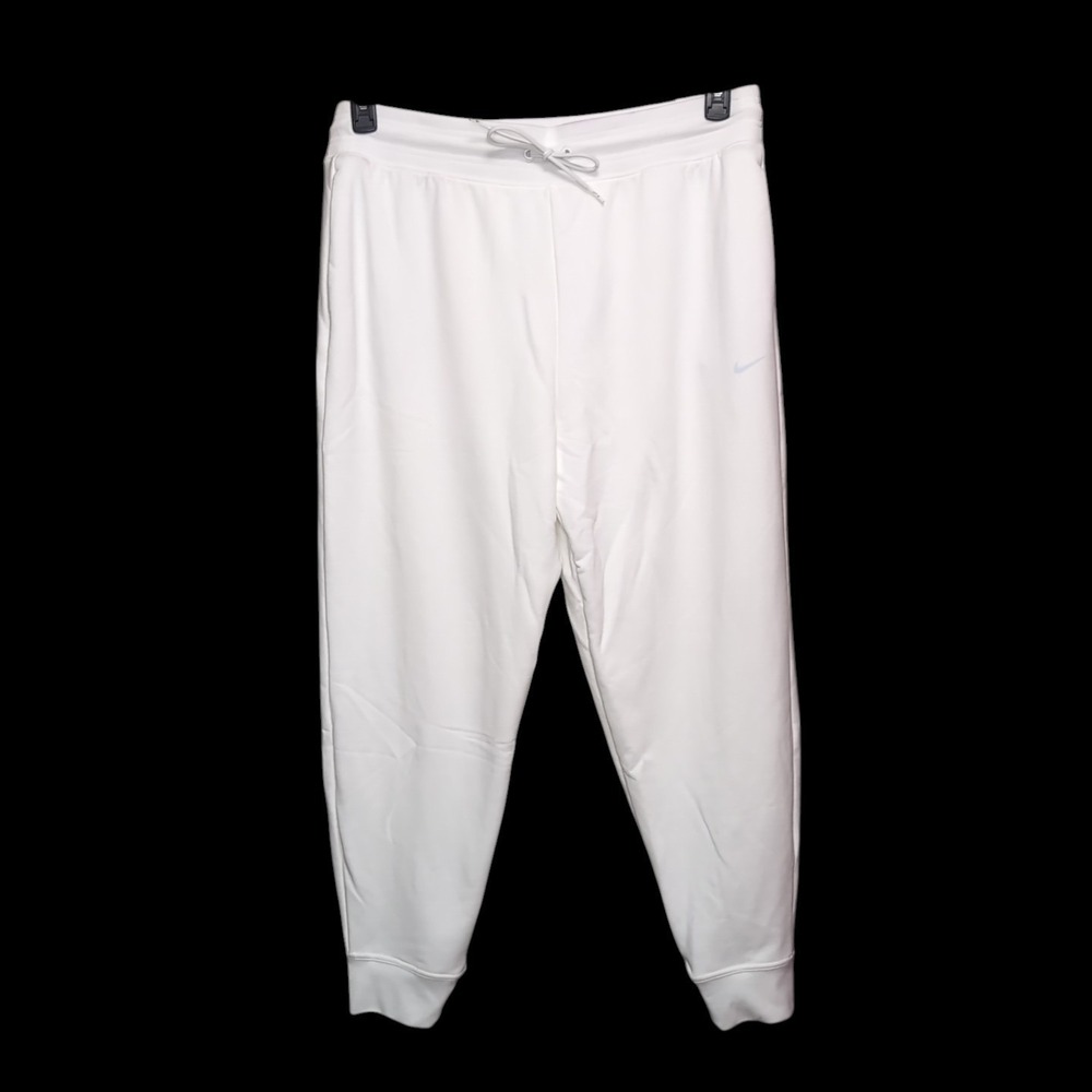 Nike Dri-FIT Soft‎ French Terry Jogger Womens XL White Drawstring NEW NWT FLAWED